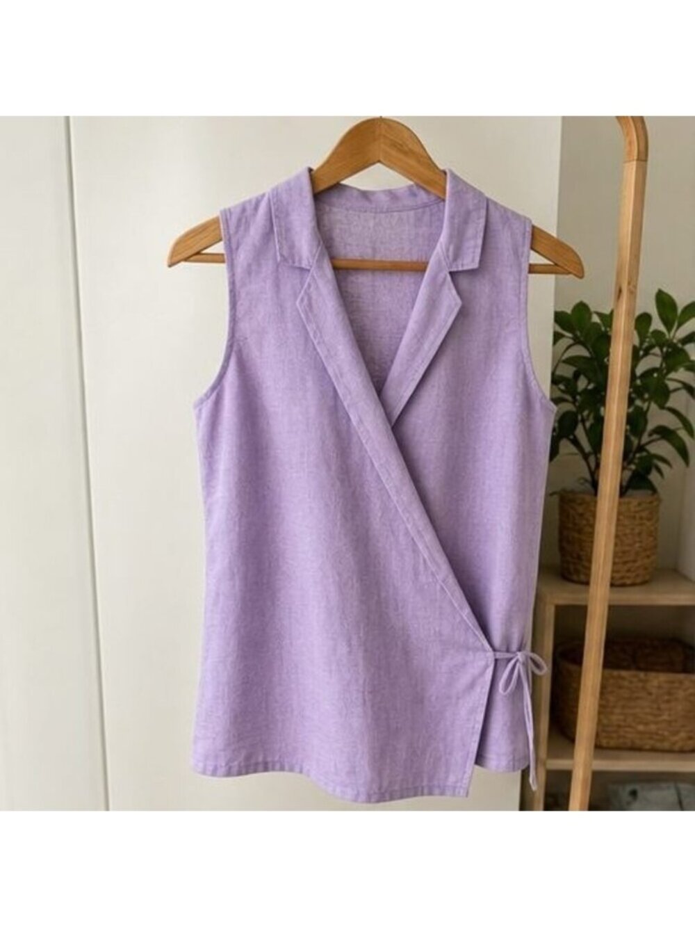Lilac Ruffle Blouse